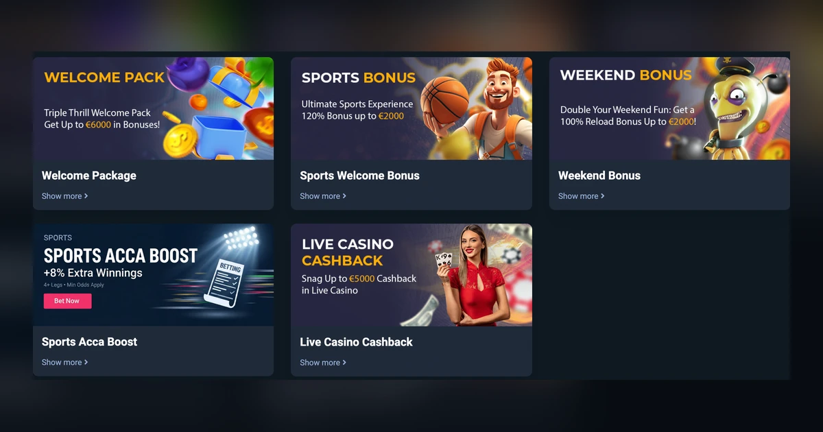 Welkomstbonus bij Casobet Casino